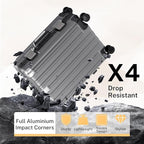 Krute Carry On Luggage 20 inch Aluminum Frame Suitcase - Image 8