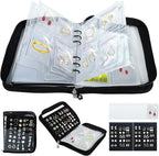 Meneng Earring Travel Case Organizer: Transparent Jewelry Storage Book - Image 8