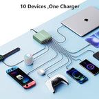 320W USB C Charger Block, 10-Port USB C Charging Station GaN III PD 65W PC - Image 4
