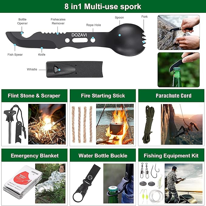 Gift for Father's Day Men Dad Husband, Professional Emergency Kits Survival - Image 4