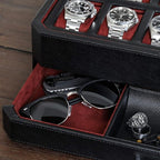 ROTHWELL 12 Slot Leather Watch Box - Image 6