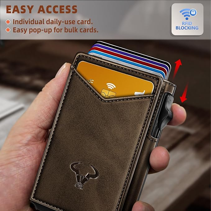 BULLIANT Men Wallet, Money Clip Wallet Slim - Image 4