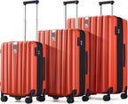 Hanke Expandable Hardshell Luggage Sets 3 piece Carry On Luggage by Hanke