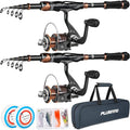 PLUSINNO Fishing Rod and Reel Combos, Bronze Warrior Toray 24-Ton Carbon Matrix by PLUSINNO