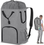 Laundry Bag Backpack Extra Large, 110L Laundry Backpack Heavy Duty by Attmu