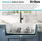 KRAUS Bellucci Workstation 32 in. Undermount Granite Composite Single Bowl - Image 6