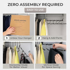 MORALVE Pants Hangers Space Saving - Image 6