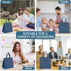 Della Gao Insulated Lunch Bag for Women Men, Waterproof Small Lunch Tote Lunch - Image 7