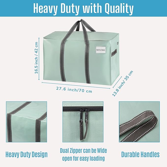 VENO 2 Pack Moving Bags, Heavy Duty, Moving Boxes Alternative, Packing Storage - Image 3
