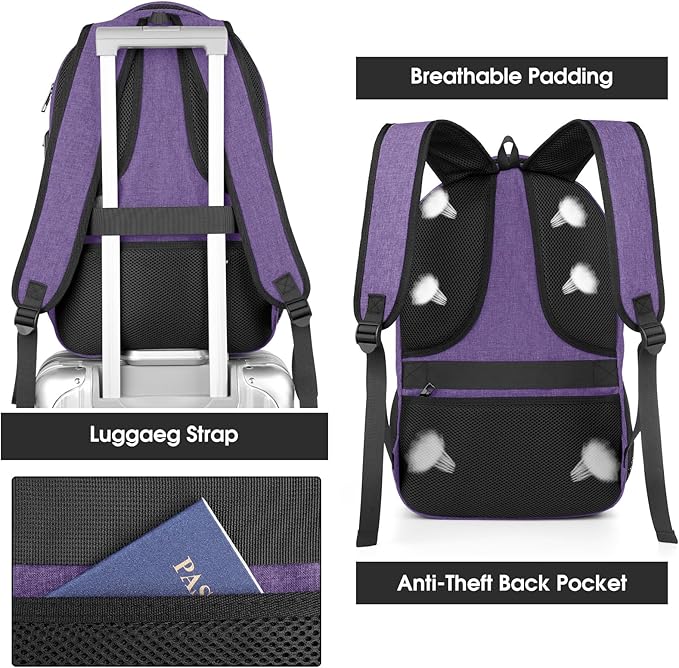Backpack for Men Women, School Backpacks for Teen Boys, Business Anti Theft - Image 6