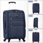 Merax Softside Luggage Set Softshell Lightweight 3 Piece Spinner Suitcase - Image 8