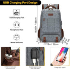 Tzowla Canvas Laptop Backpack, Bag - Image 2
