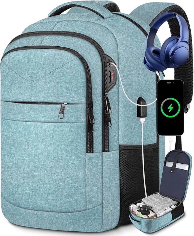 Lapsouno Extra Large Backpack, Travel Laptop Backpack, Carry on Backpack - Image 8