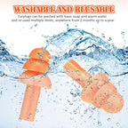 TrelaCo 100 Pairs Ear Plugs Bulk, NRR 29dB Reusable Silicone Ear Plugs - Image 4