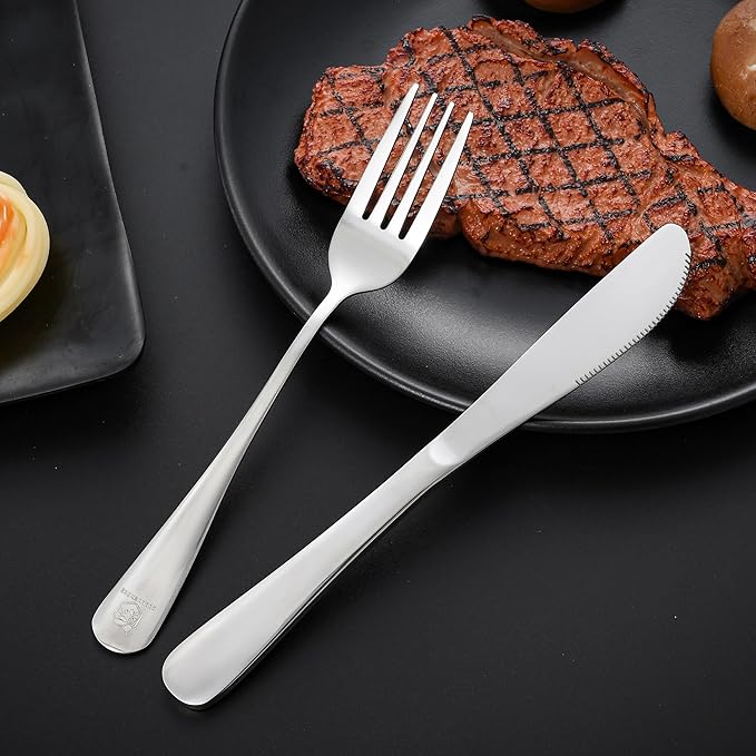 Boulder Bee Travel Utensils Set | Reusable Camping Cutlery Set | Stainless - Image 4
