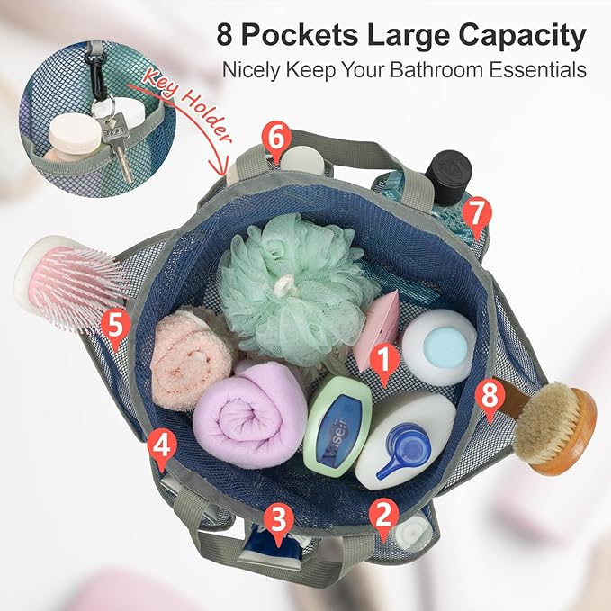F-color Mesh Shower Caddy Portable - Image 2