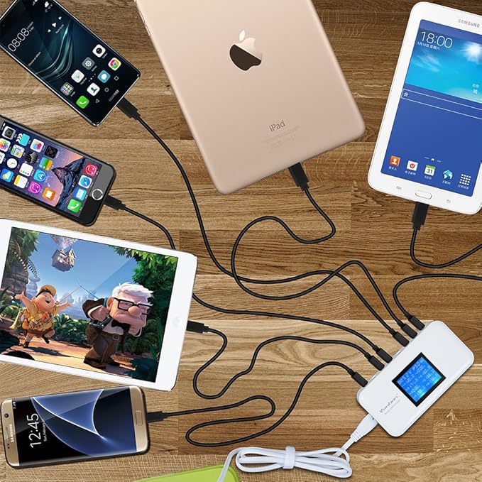 60W/12A 8-Port Desktop Charging Station Multiple USB, Tablet and More - Image 7