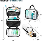 Toiletry Bag Kit Set: Hanging Travel Toiletry Bag + 311 TSA Cosmetic Liquid Bag - Image 3