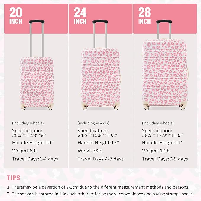 Merax Luggage Sets 3 Piece, Hardside Expandable Suitcase Set - Image 2