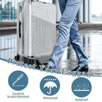 Yotako Upgraded Zippered Clear PVC Suitcase Cover, 24 Inch Luggage Covers - Image 6