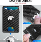 Airtag Wallet for Men, with Money Clip Gift Boxed, Slim Front Pocket Wallet - Image 4