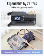 LIGHT FLIGHT Carry On Luggage 22x14x9 Airline Approved, Durable Hard Shell - Image 7