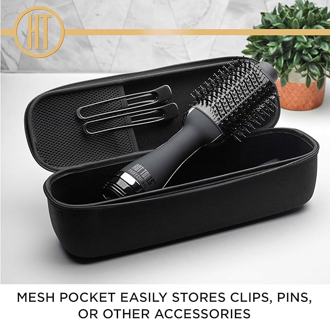 Hot Tools One Step Volumizer Storage Case | Stores All Types of Volumizers (Black)