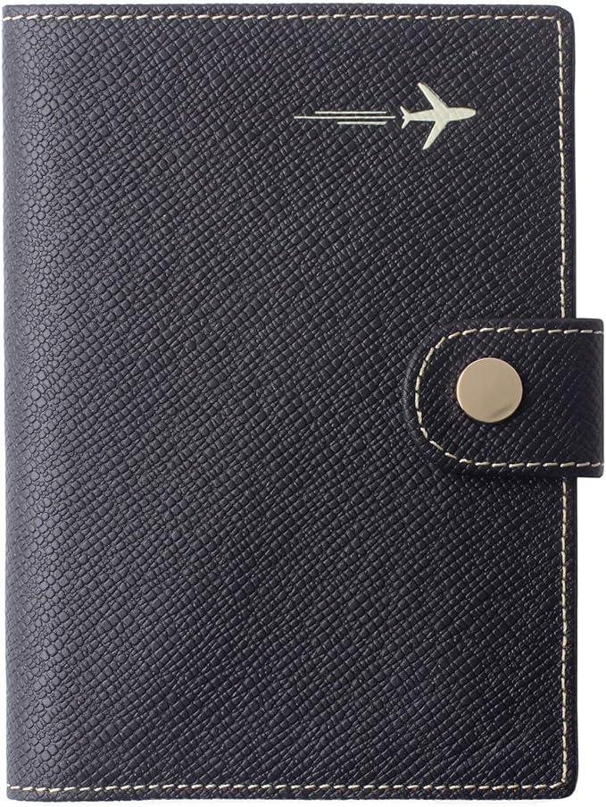 Genuine Leather Passport Case, RFID Passport Cover by Borgasets