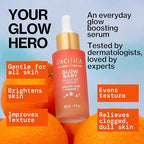 Pacifica Vitamin C Face Serum - Glow Baby Booster Facial Serum 2-PACk - Glycolic Acid - Dark Spot Corrector Anti Aging Brightening - Dermatologist Tested, Fragrance Free Clean Skin Care