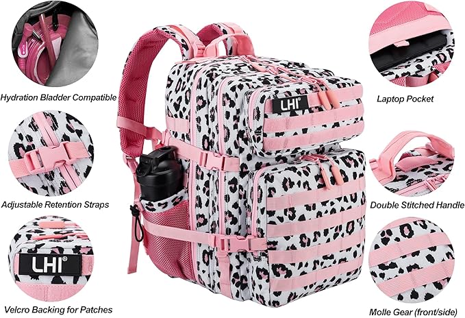 LHI Military Tactical Backpack for Men and Women 45L Army 3 Days Assault Pack - Image 5