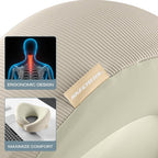 Skechers Men's Memory Foam Neck Pillow, Comfortable & Breathable Travel Pillow - Image 8