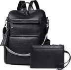 Shrrie Vegan Leather Laptop Backpack by Shrrie