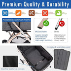 Lite Premium Light-Weight Dog/Cat/Pet Stroller Travel Carriage - Image 5