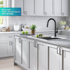 KRAUS Bellucci Workstation 33 in. Drop In Single Bowl Granite Kitchen Sink in - Image 3