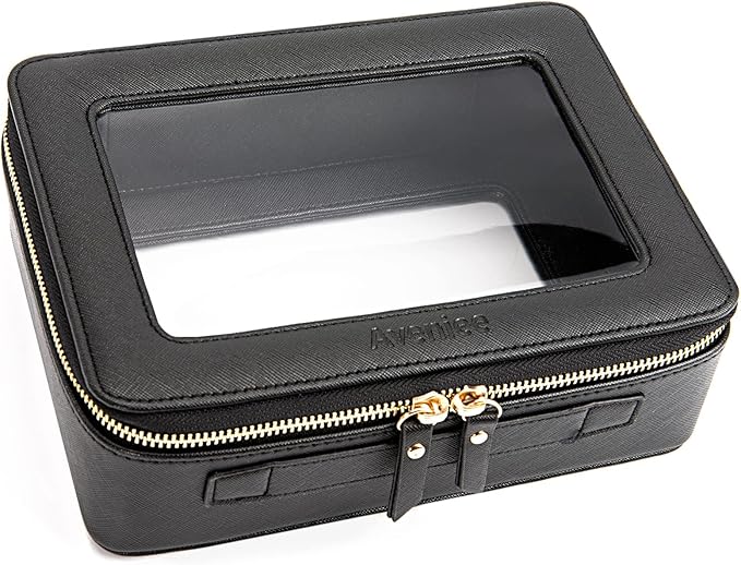 Aveniee Clear Makeup Bag Organizer, Portable Travel Toiletry Cosmetic Bag Case by Aveniee