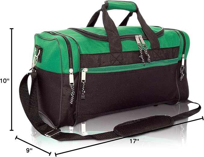 DALIX 17" Blank Duffle Bag Duffel Bag Travel Size Sports Durable Gym Bag - Image 8
