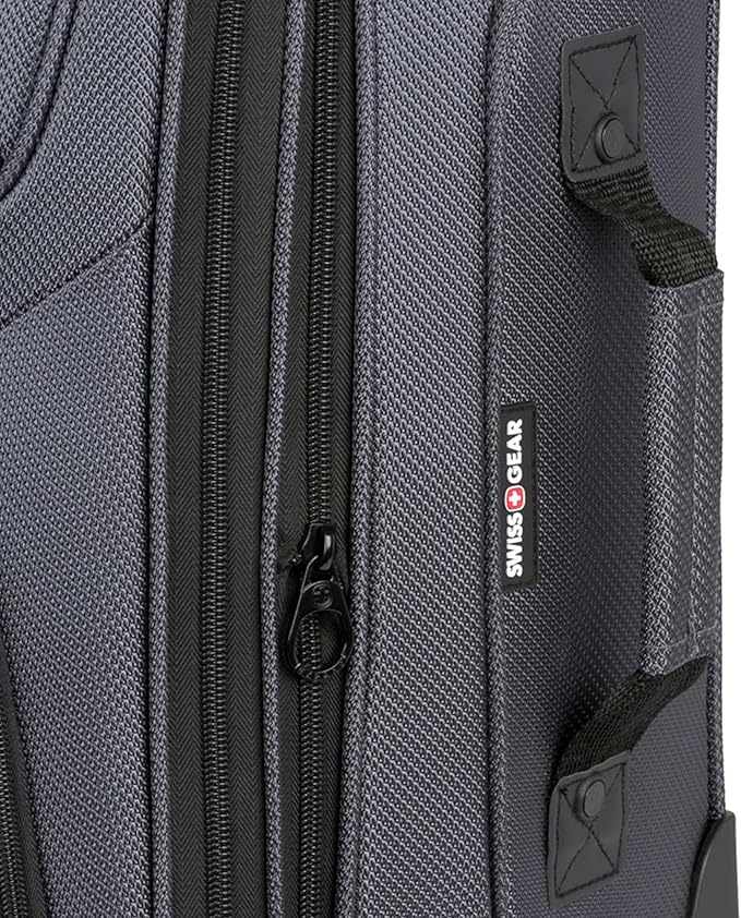 SwissGear Sion Softside Expandable Luggage, Dark Grey, Carry-On 21-Inch - Image 11