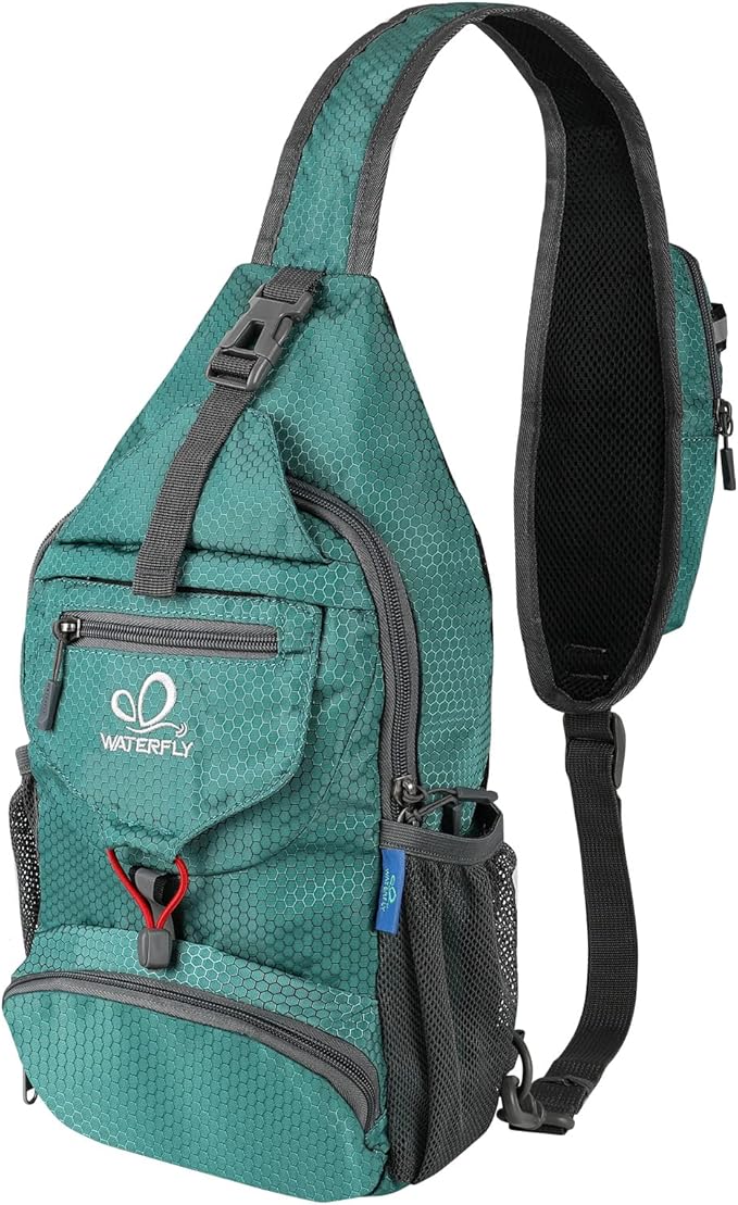 WATERFLY Packable Small Crossbody Sling Backpack Shoulder Chest Bag Daypack by Waterfly