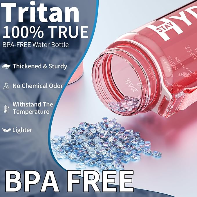 Water Bottle, 32 oz Motivational Water Bottles - Image 2