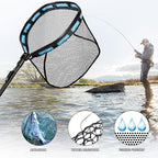 PLUSINNO Floating Fishing Net for Steelhead, Trout Fishing, Rubber Coated - Image 6