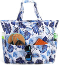LEDAOU Large Beach Tote Bag Women Waterproof Sandproof Zipper Beach Tote Bag by LEDAOU