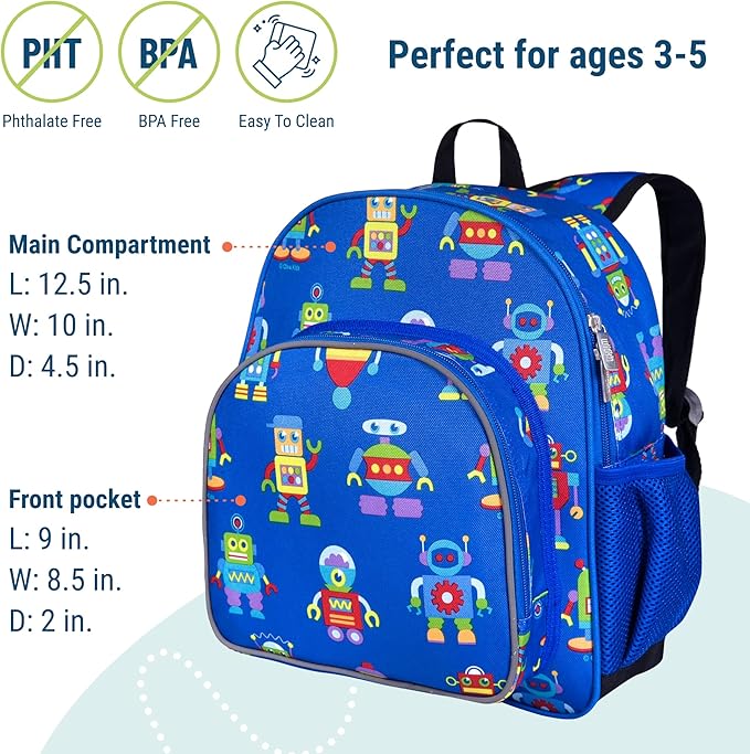 Wildkin 12-inch Kids Backpack – Padded, Adjustable - Image 4