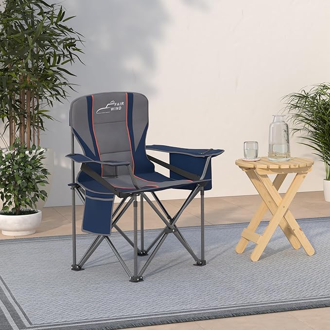 FAIR WIND Oversized Fully Padded Camping Chair - Image 2
