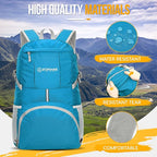 ZOMAKE Lightweight Packable Backpack 35L, Light Foldable Backpacks Water - Image 4