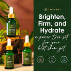 Tree of Life Beauty Facial Skin Care Set, Firming, Hydrating, Dry Face, Dermatologist Tested - Trio Power Kit, Vitamin C, Retinol and Hyaluronic Acid, 3 count of 1 Fl Oz