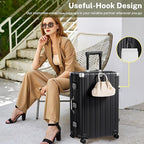 Krute Luggage Set 2 Pieces 20 28 Inch Aluminum Frame Carry on Luggages TSA Lock - Image 7