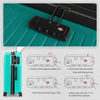 LEAVES KING LARVENDER Luggage Sets 5 Piece, Expandable PP Suitcase - Image 6