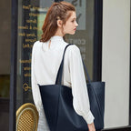 KALIDI Large Tote Bag Vegan Leather Casual Zipper Work Bag Weekender Hobo - Image 7