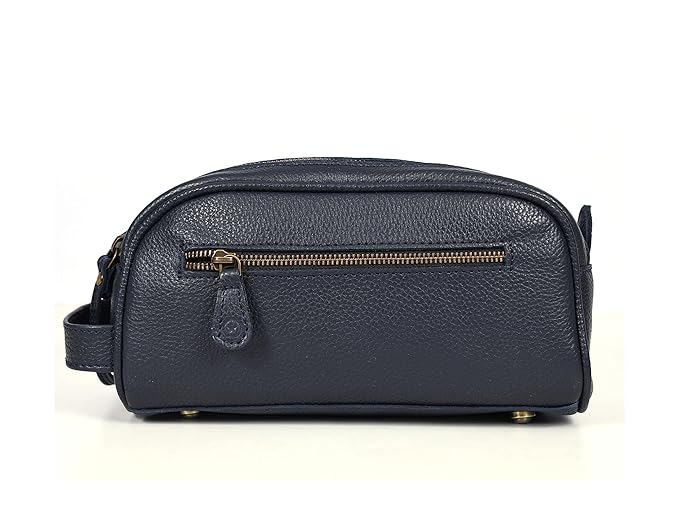 10" Premium Leather Toiletry Travel Pouch - Image 5