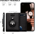 SERMAN BRANDS RFID Blocking Slim Bifold Genuine Leather Minimalist Front Pocket - Image 4